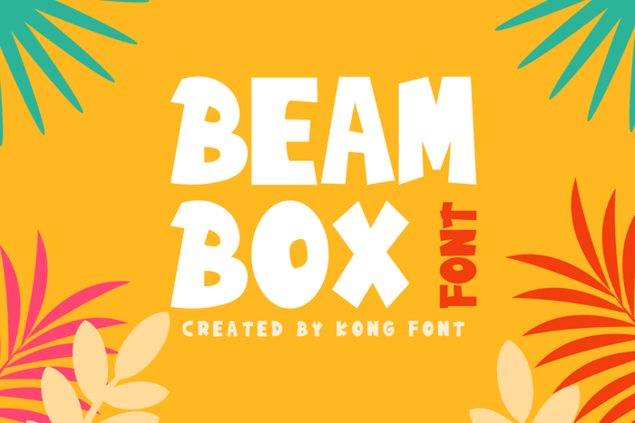 Beam Box Font poster