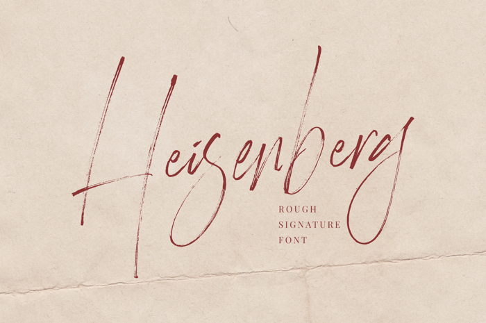 Heisenberg Font poster