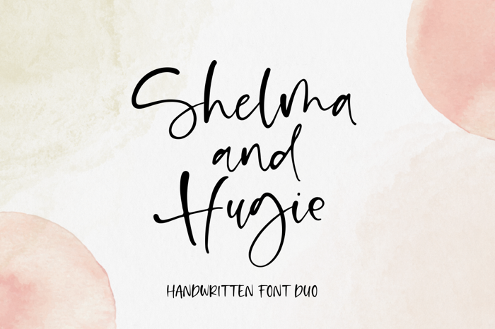 Shelma & Hugie Font poster