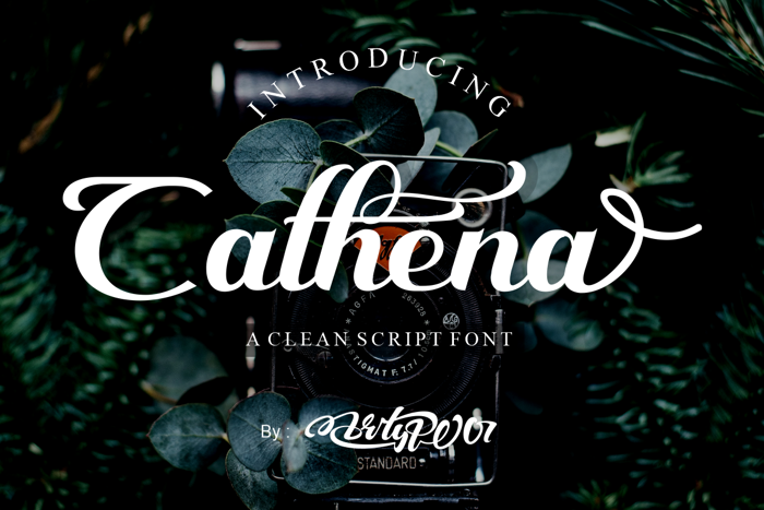 Cathena Font poster
