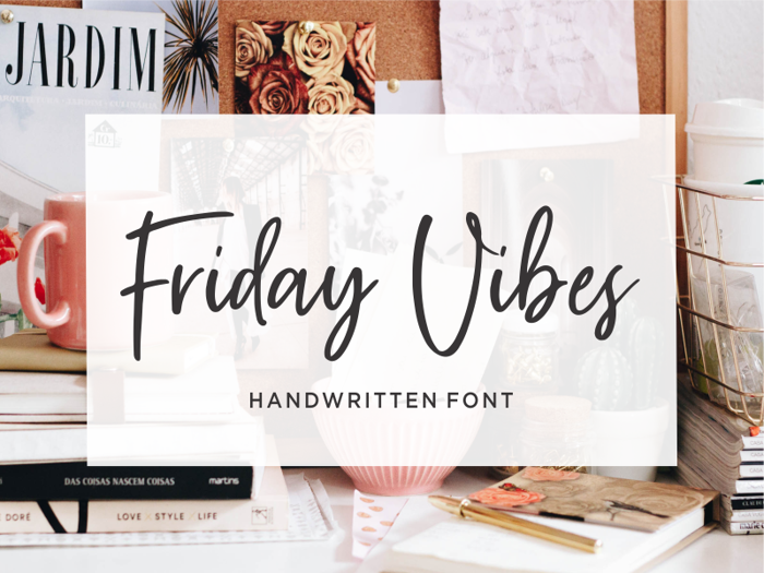 Friday Vibes Font poster