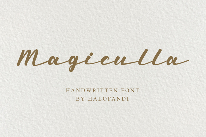 Magiculla Font poster