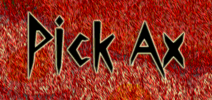 Pick Ax Font poster