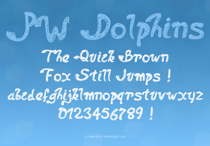 PWDolphins Font poster