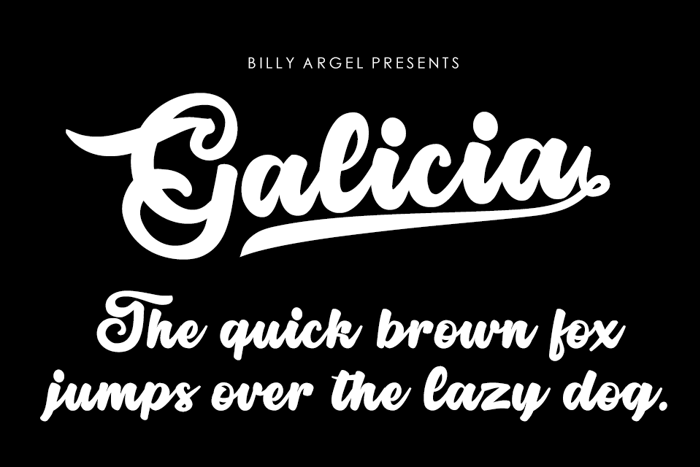 Galicia Font poster