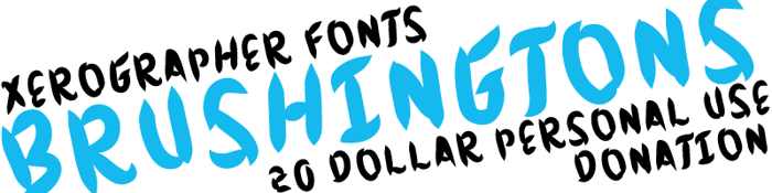 Brushingtons Font poster