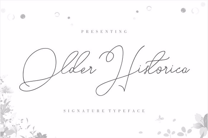 Older Historica Font poster
