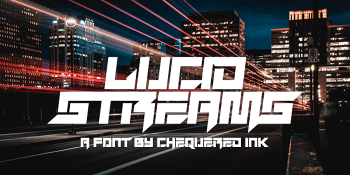 Lucid Streams Font poster