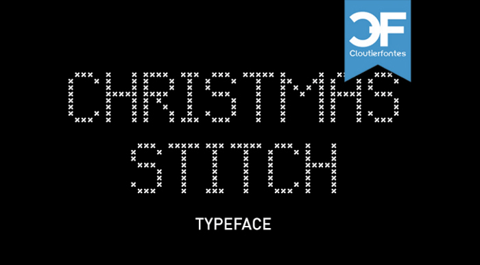 CF Christmas Stitch Font poster