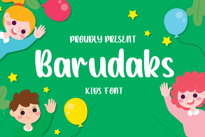 Barudaks Font poster