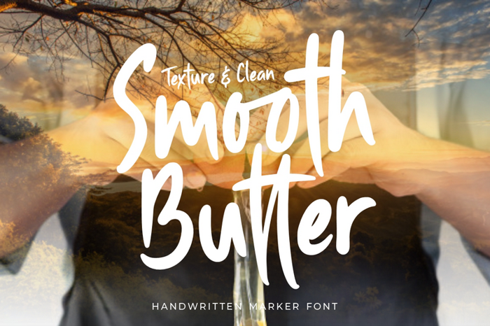 Smooth Butter Font poster