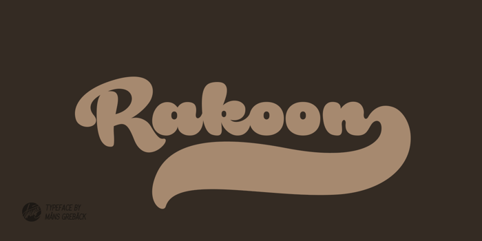 Rakoon Font poster