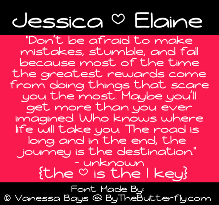 Jessica Elaine Font poster