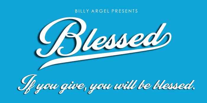 Blessed Font poster