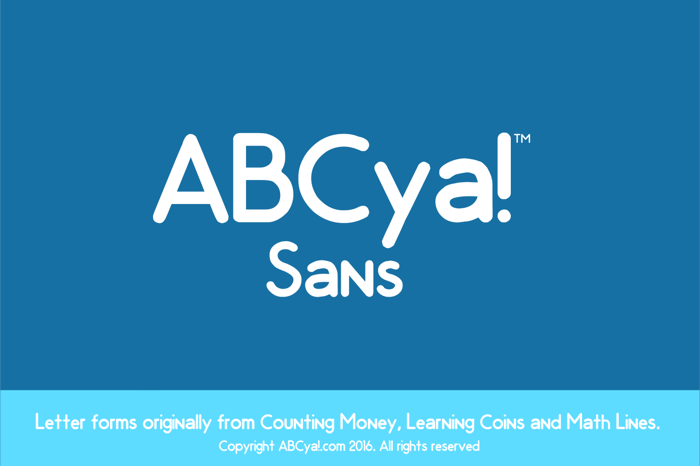 ABCya Sans Font poster