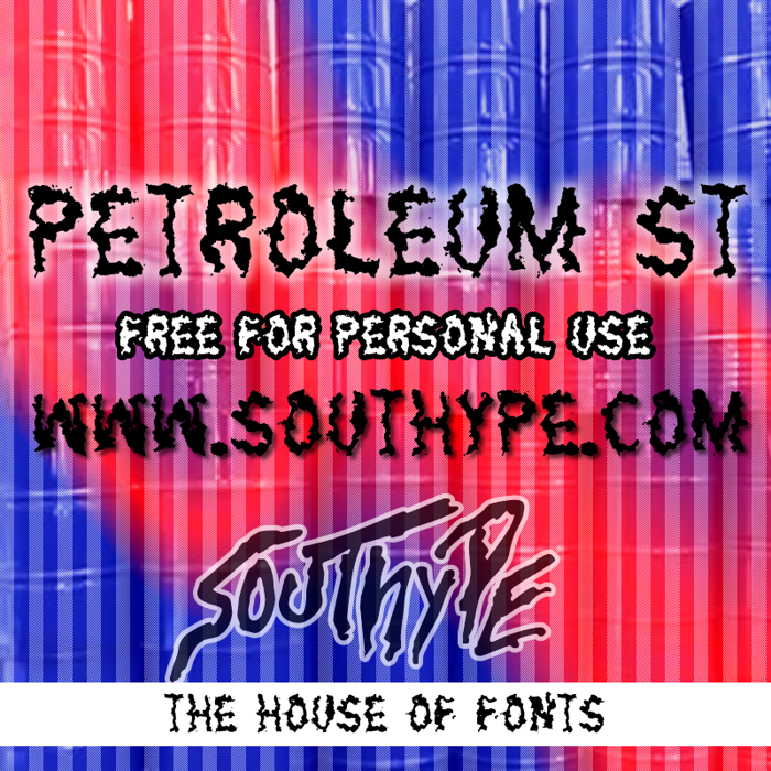 Petroleum St Font poster