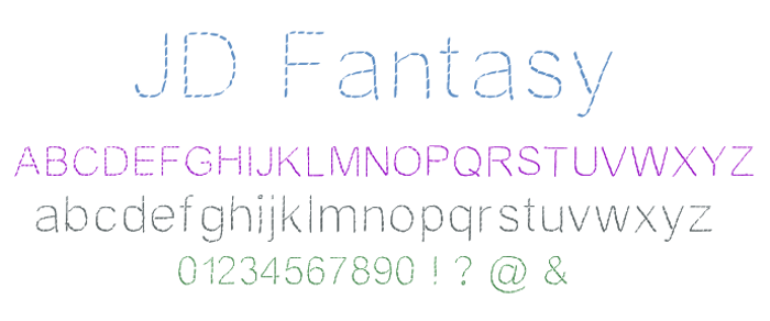 JDFantasy Font poster