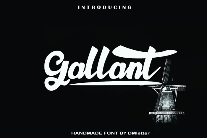 Gallant Font poster