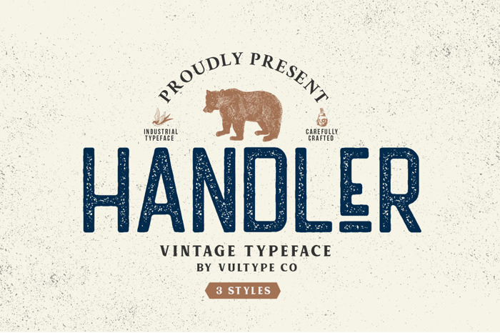 Handler Font poster