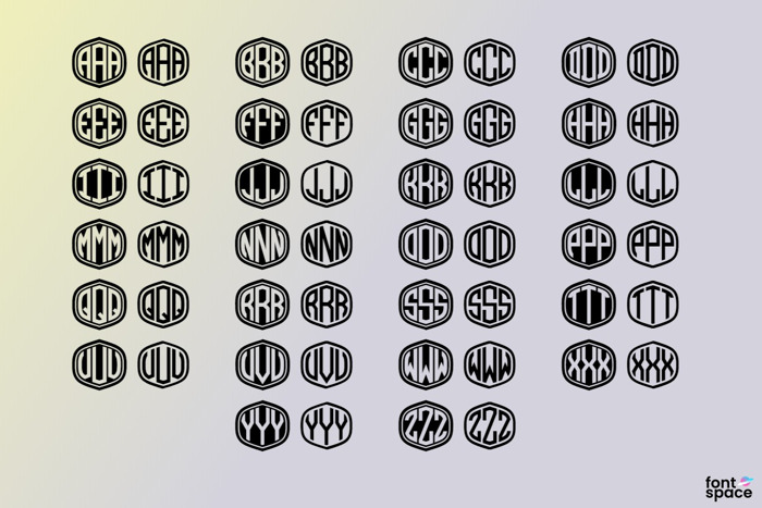 Monograma Font poster
