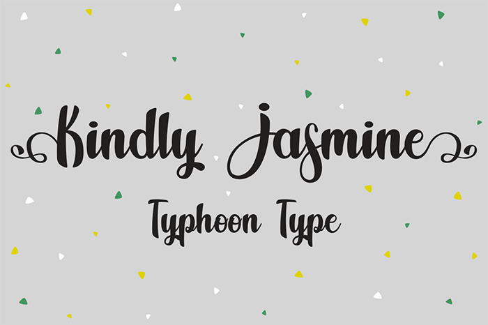 Kindly Jasmine Font poster