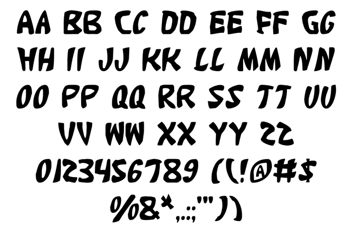 Katana Font poster