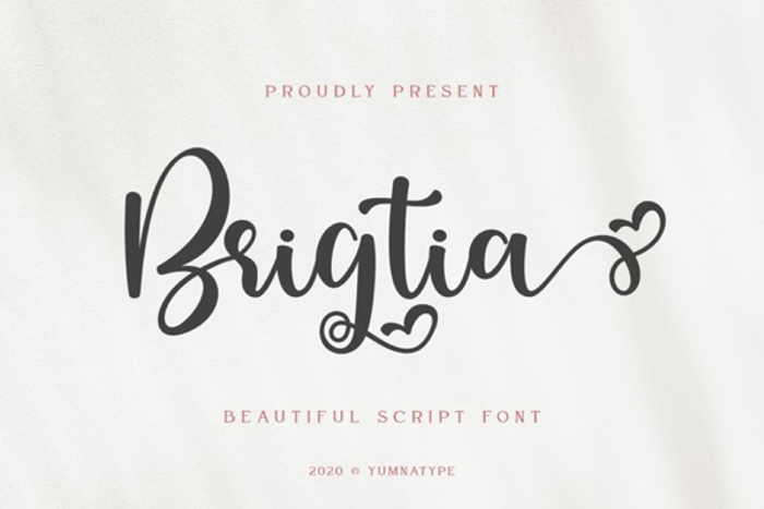 Brigtia Font poster