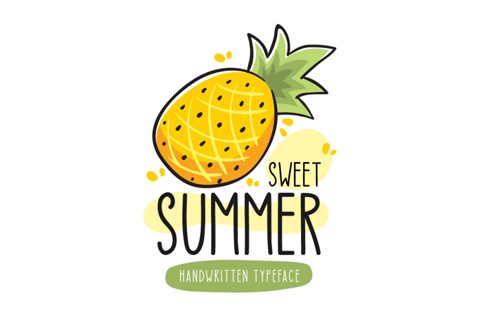 Sweet Summer Font poster