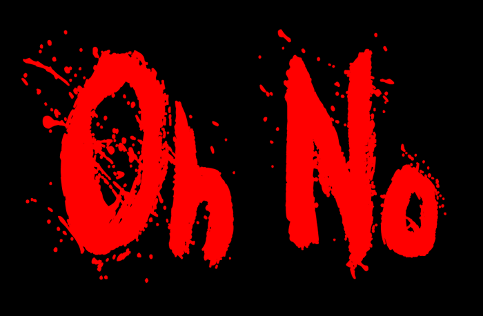 Oh No Font poster