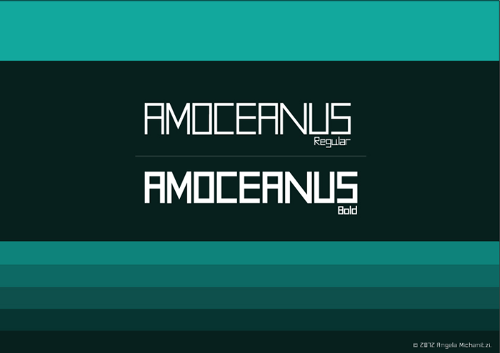 AMOceanus Font poster