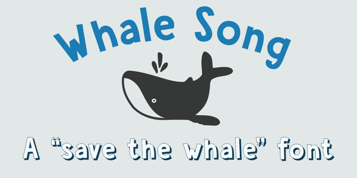 DK Whale Song Font poster
