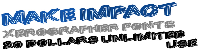 MakeImpact Font poster