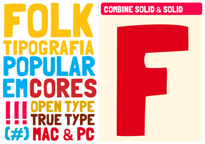 Folk Font poster