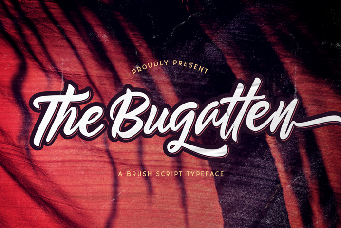 The Bugatten Font poster