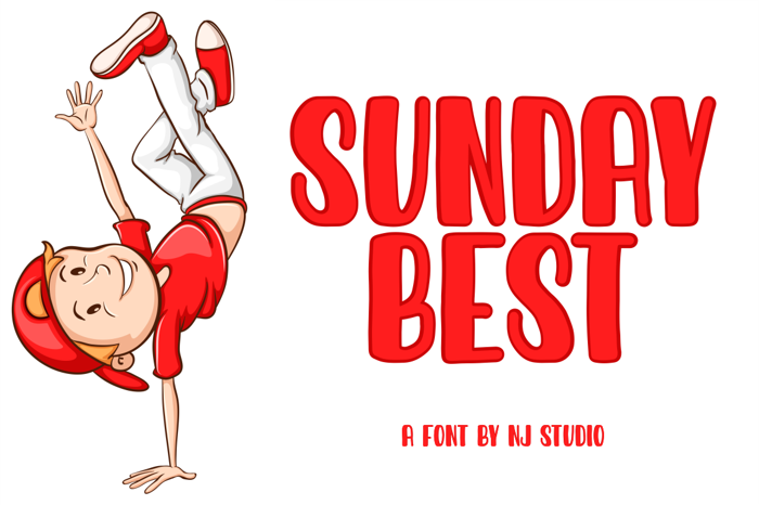 Sunday Best Font poster