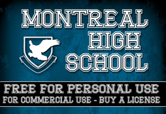 CF Montreal High School Font poster
