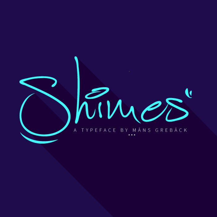 Shimes Font poster