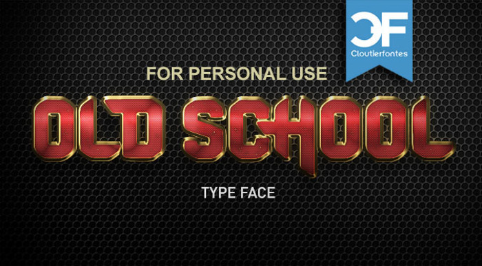 CF Old School Font poster