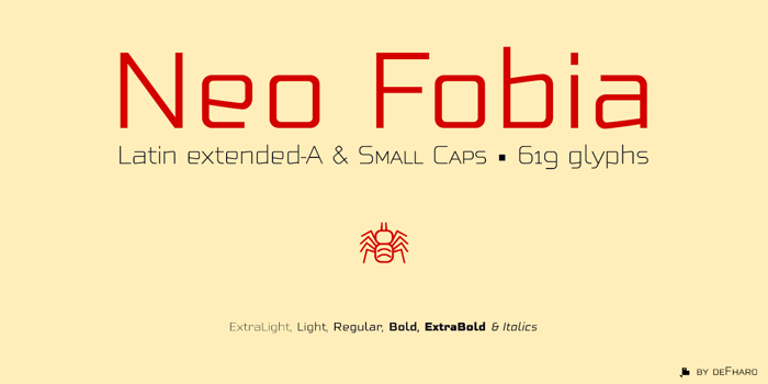 Neo Fobia Font poster