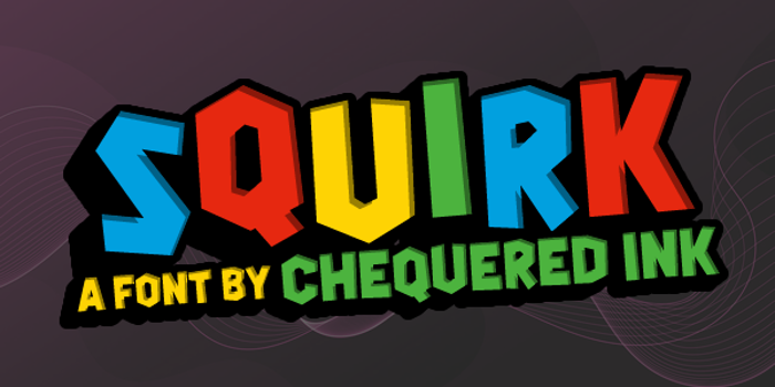 Squirk Font poster