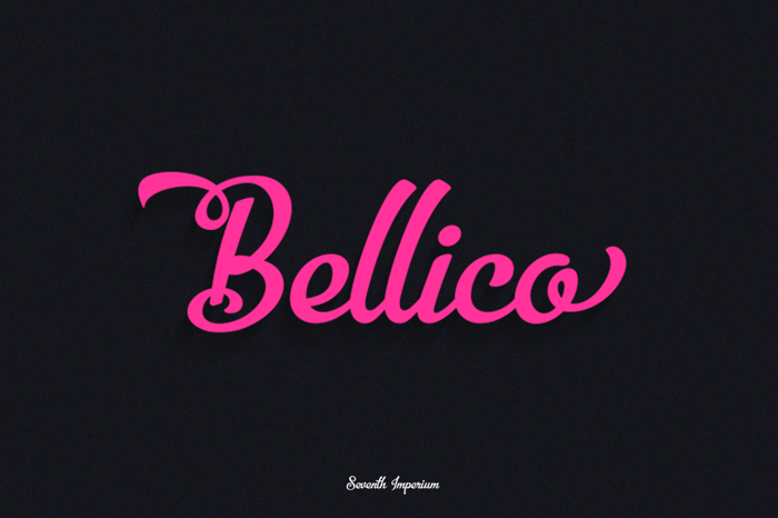 Bellico Font poster