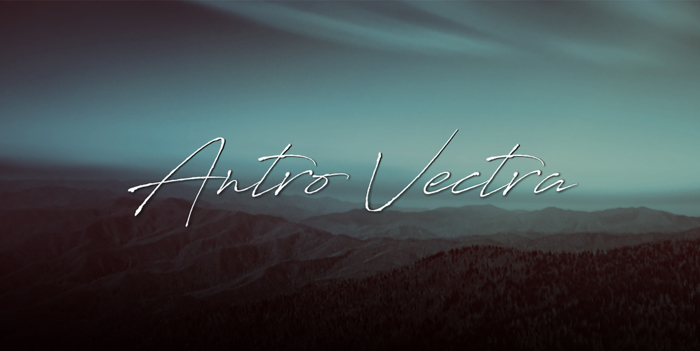 Antro Vectra Font poster