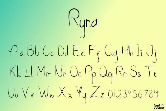 Ryna Font poster