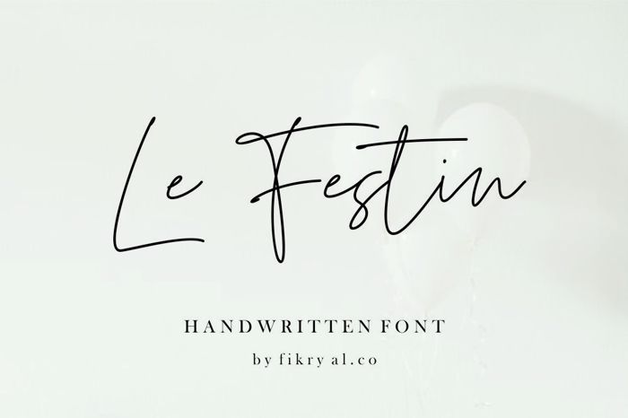Le Festin Font poster