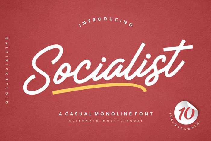 Socialist Font poster