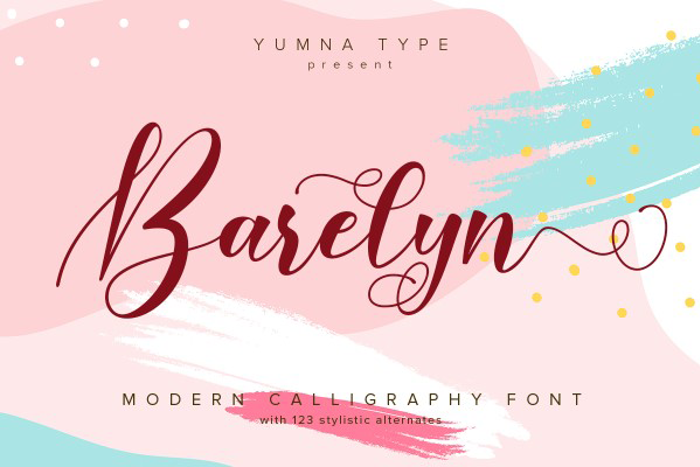 Barelyn Font poster