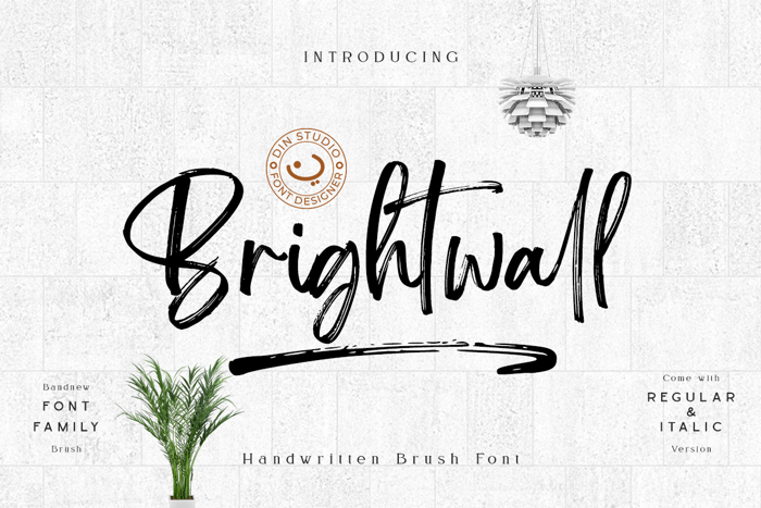 Brightwall Font poster