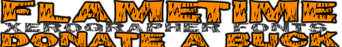 FlameTime Font poster