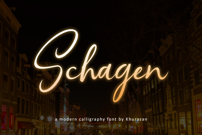 Schagen Font poster