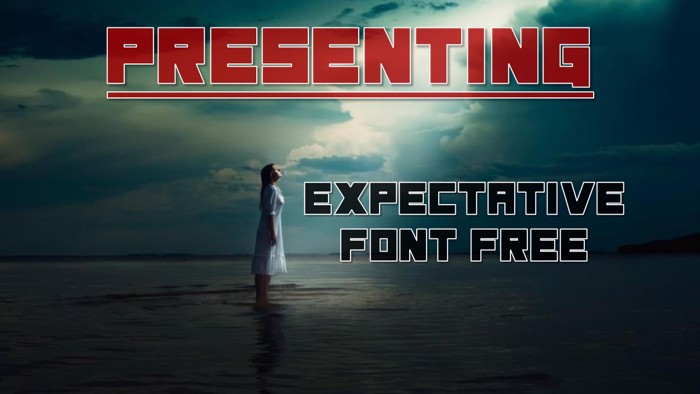Expectative Font poster